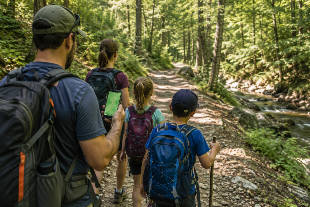Outdoor campground destination marketing and travel experience
